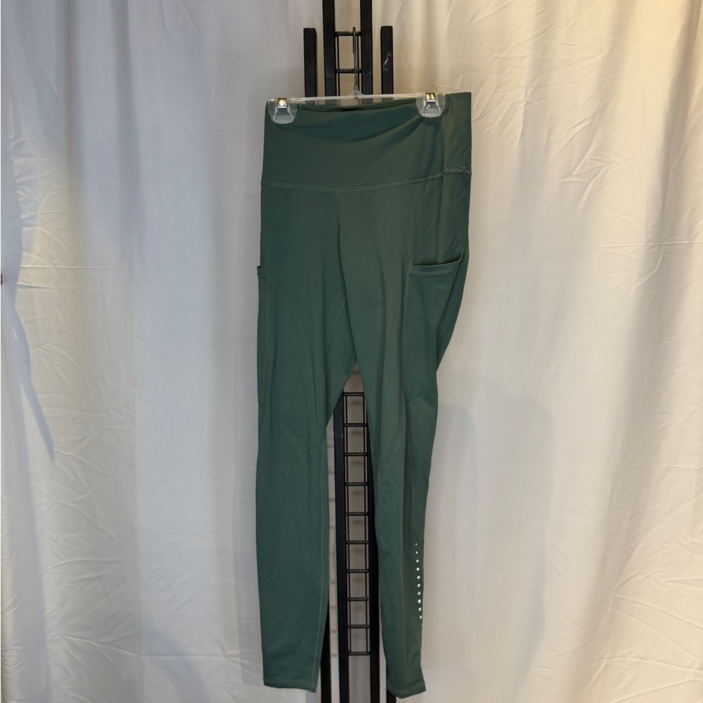 Teal High-Waisted Leggings‎